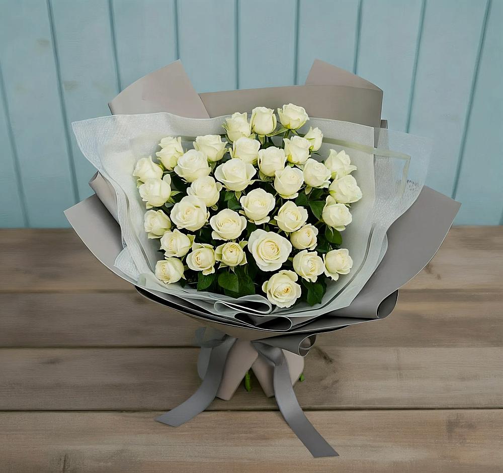 Букет Белоснежная нежность в Подтёсово