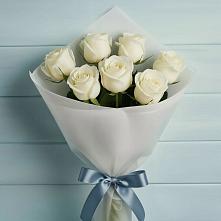 Букет 7 Белых роз Эдлесс Лав #REPLACE_PRED# Подтёсово