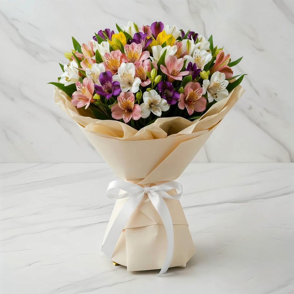 Букет цветов из: Альстромерии в Подтёсово