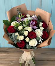 Букет цветов из:  Розы и Альстромерии в Подтёсово
