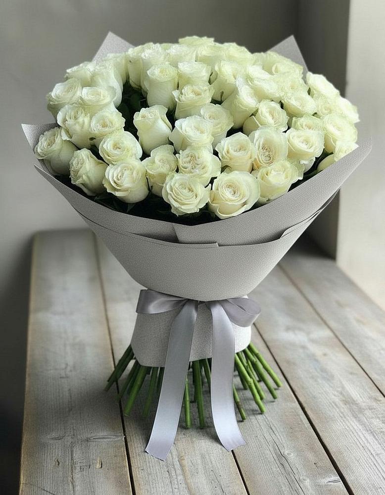 Букет 35 Белых роз в Подтёсово