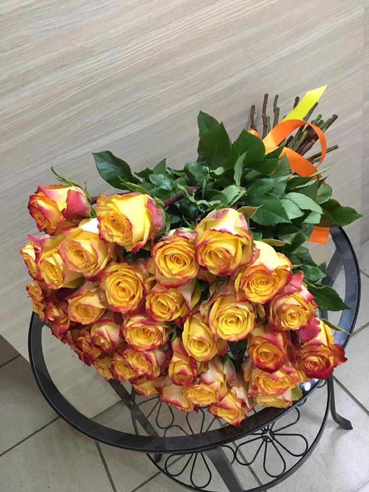 Букет Желтые розы в Подтёсово