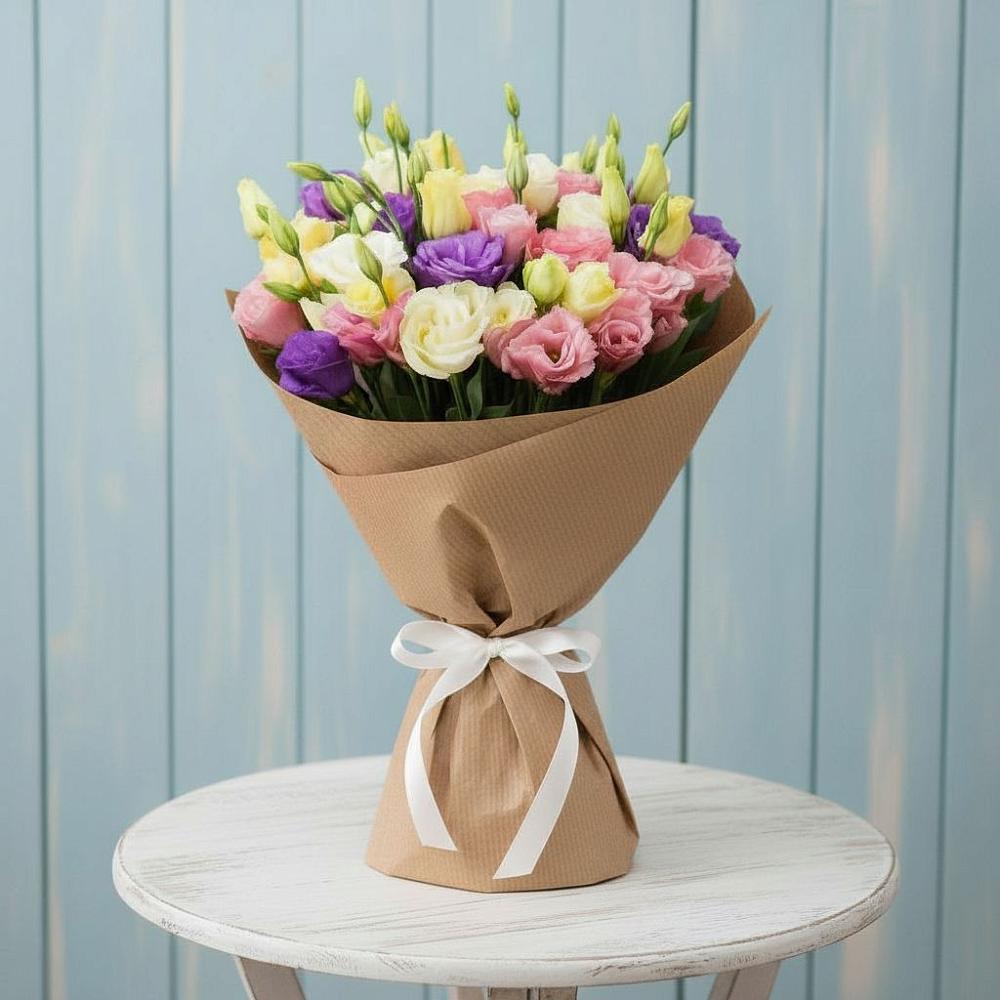 Букет цветов из: Лизиантусы в Подтёсово