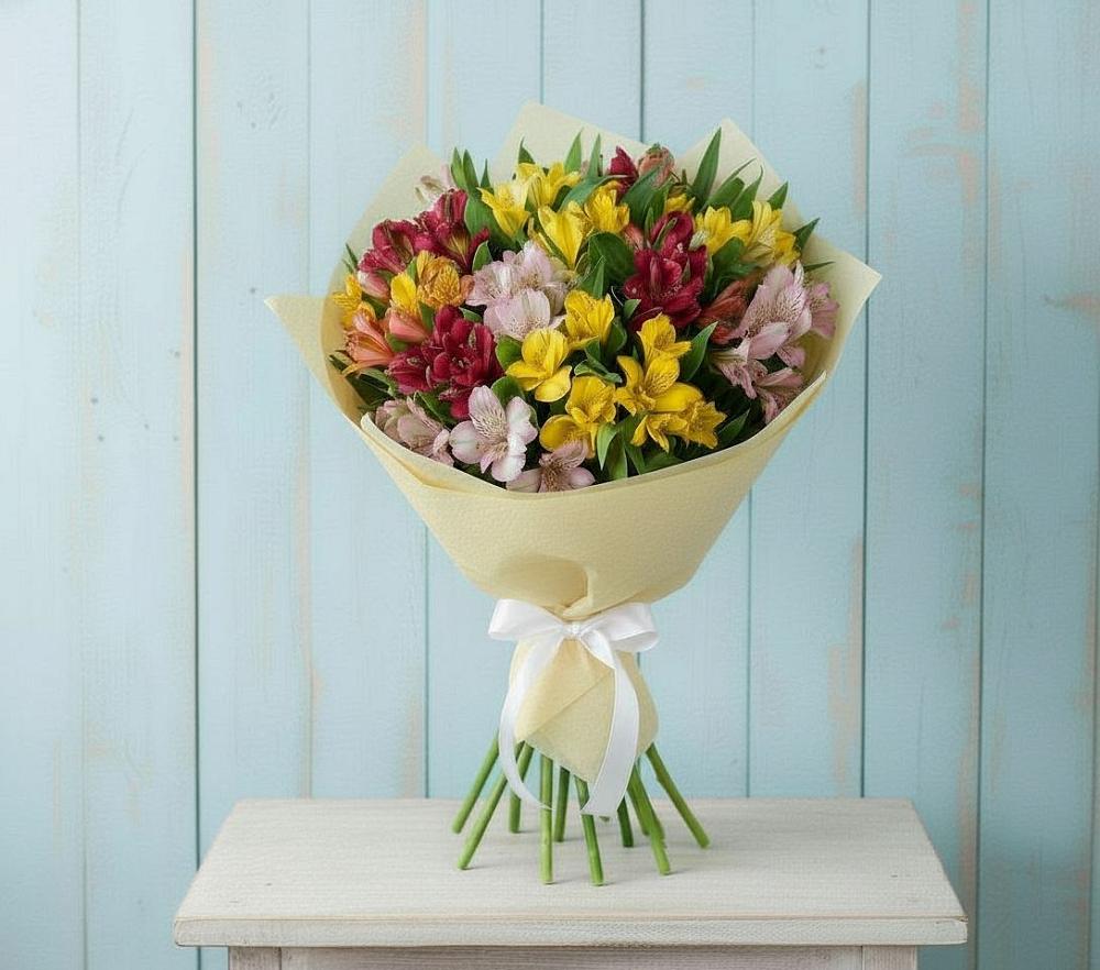 Букет цветов из: Альстромерии в Подтёсово