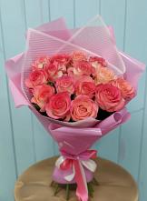 Букет 15 Розовых роз Равель #REPLACE_PRED# Подтёсово