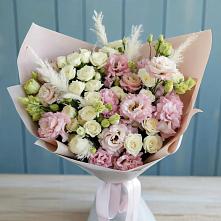 Букет цветов из:  Альстромерии и Розы в Подтёсово